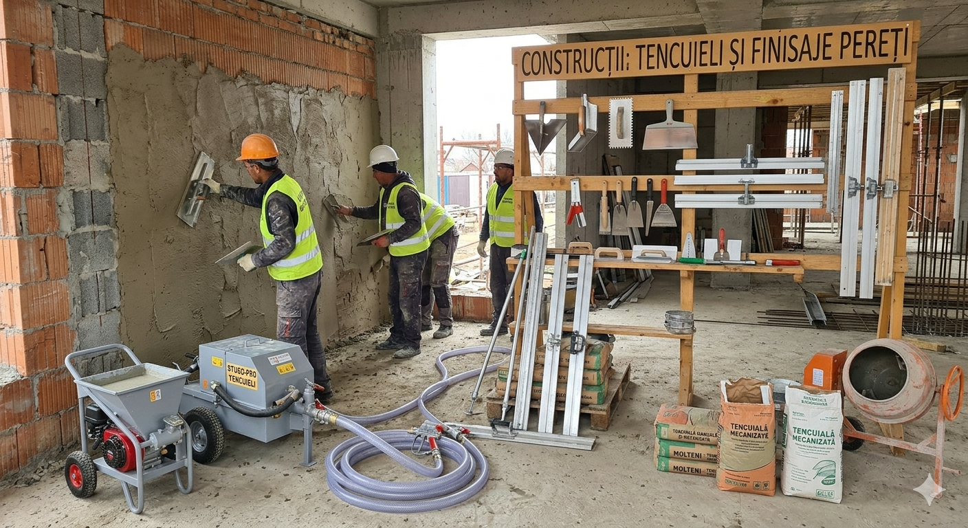 Tencuieli si sape mecanizate