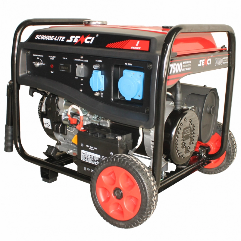 Generator de curent SENCI SC9000E-LITE 7,5kW pornire electrica si roti
