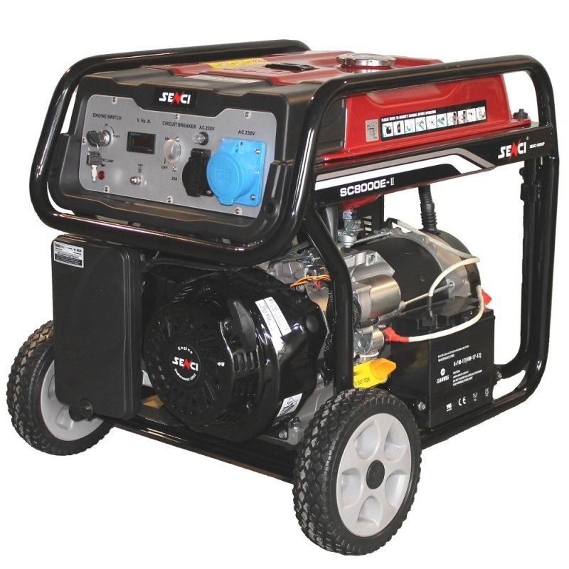 Generator SENCI SC8000E TOP 7,0 kW pornire electrica si roti