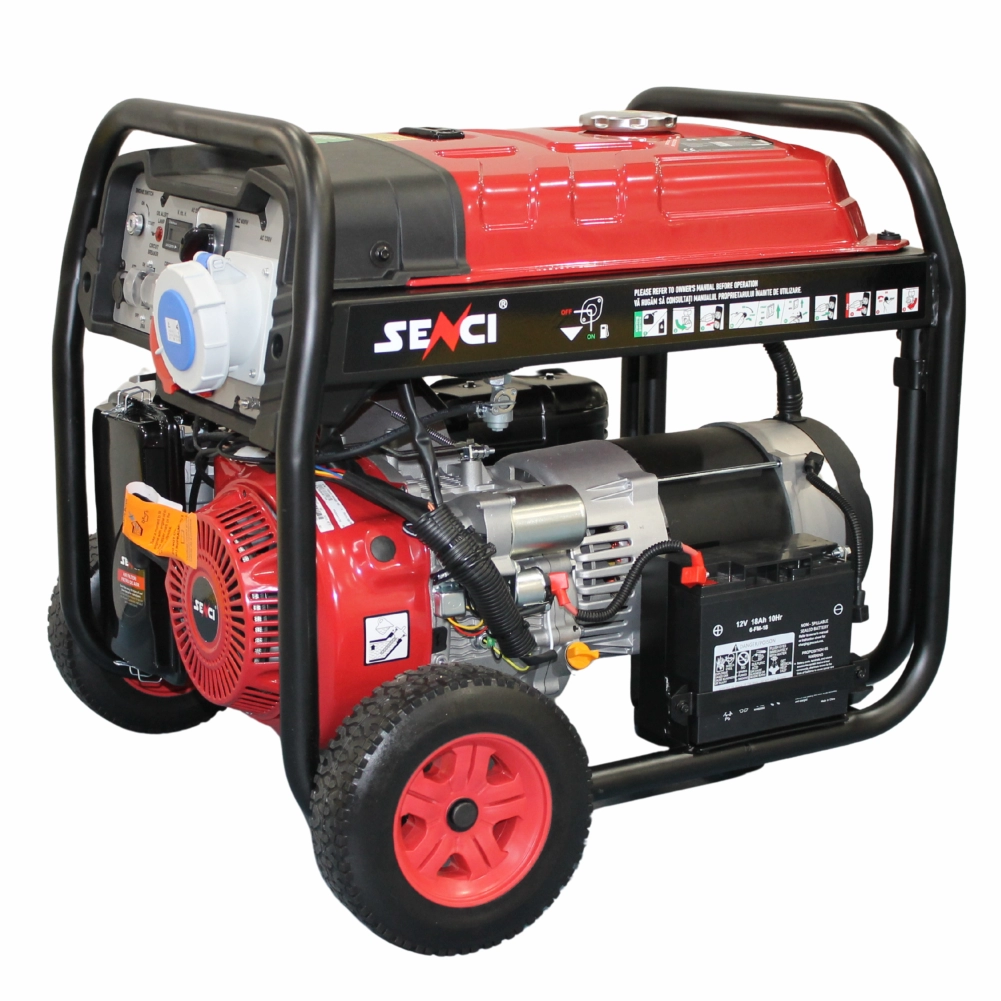 Generator SENCI SC12000TEQ EVO 9.5kW 230V/400V roti si manere incluse - imagine 2