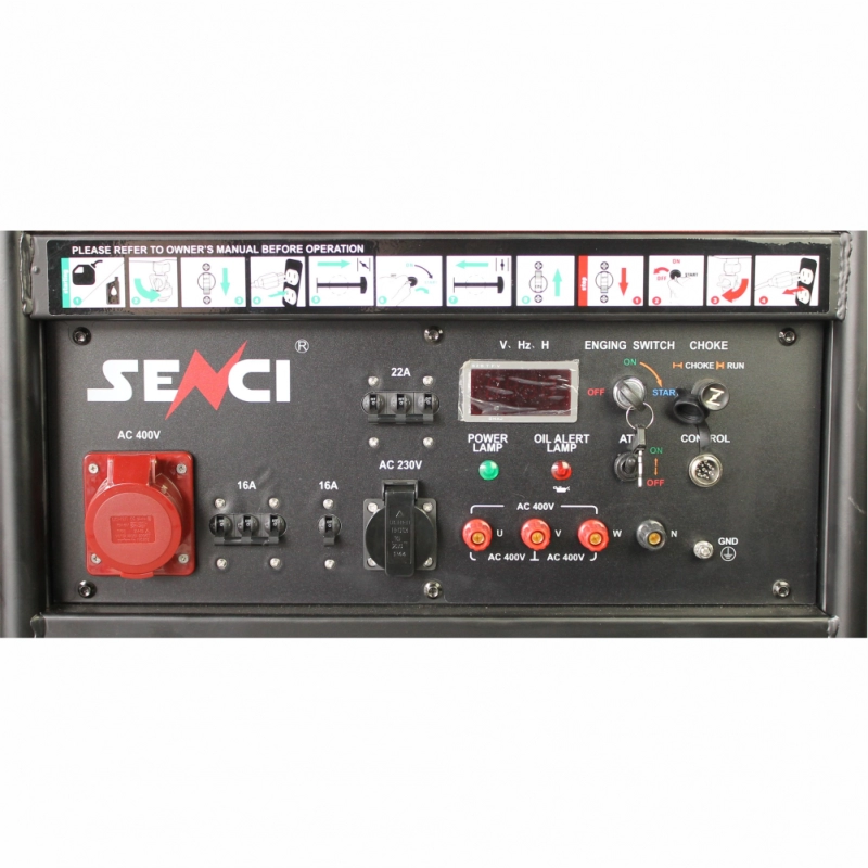 Generator SENCI SC15000TE EVO 13 kW/400V 4 kW/230 V pornire electrica - imagine 3