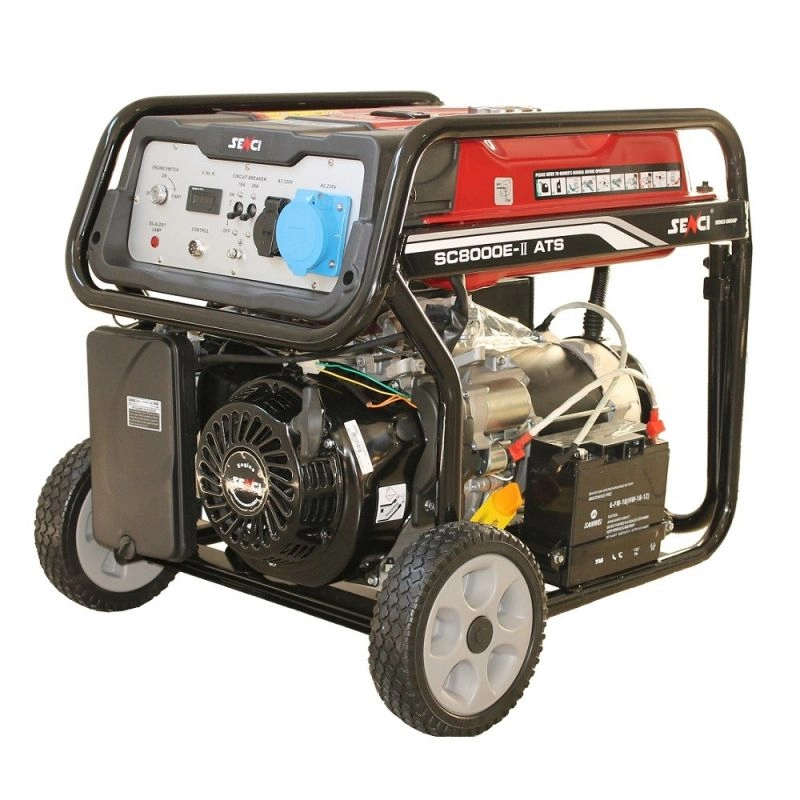 Generator SENCI SC8000-ATS TOP 7 kW 230V pornire electrica ATS inclus - imagine 3