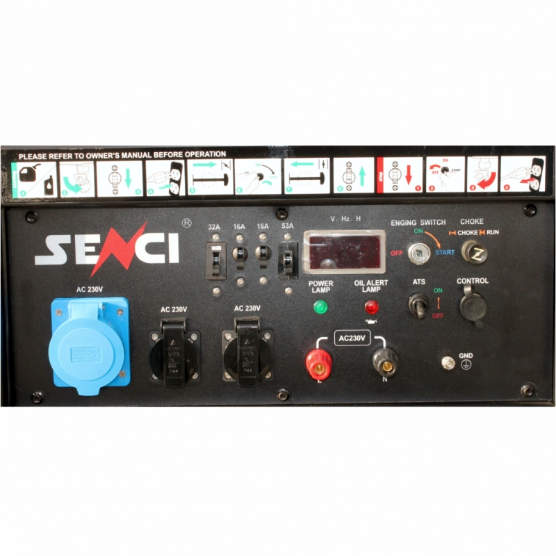 Generator SENCI SC15000 EVO-ATS 13 kW 230V pornire electrica ATS inclus - imagine 4