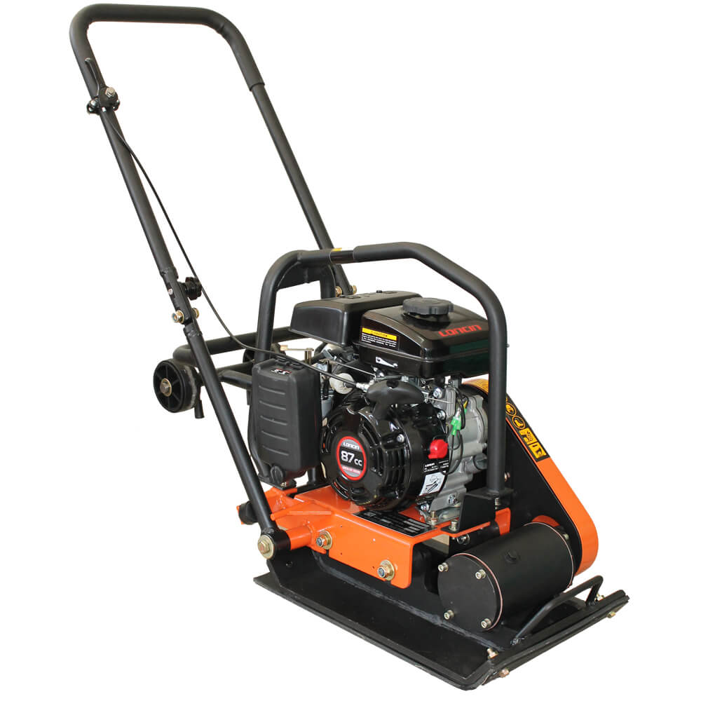 Placa compactoare unidirectionala Bisonte PC60-L, 8.2 kN, motor Loncin, benzina 1.63 cp, greutate 54 kg - imagine 2